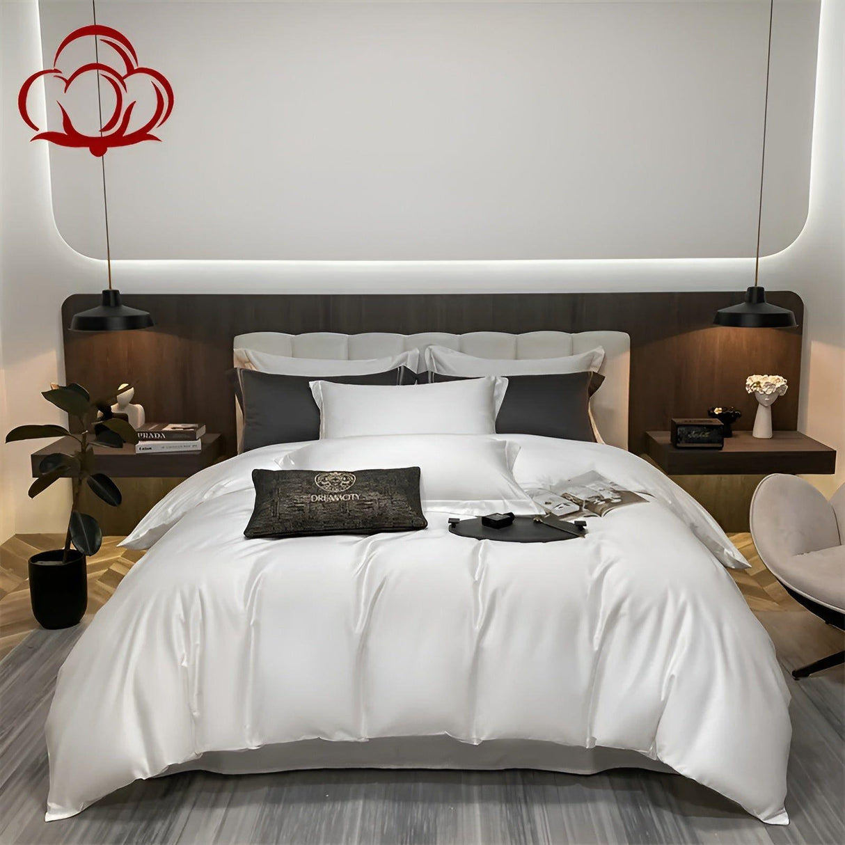 CuddleCloud Bäddsatser - Högkvalitativa sängöverdrag i mjuk bomull Carvallo