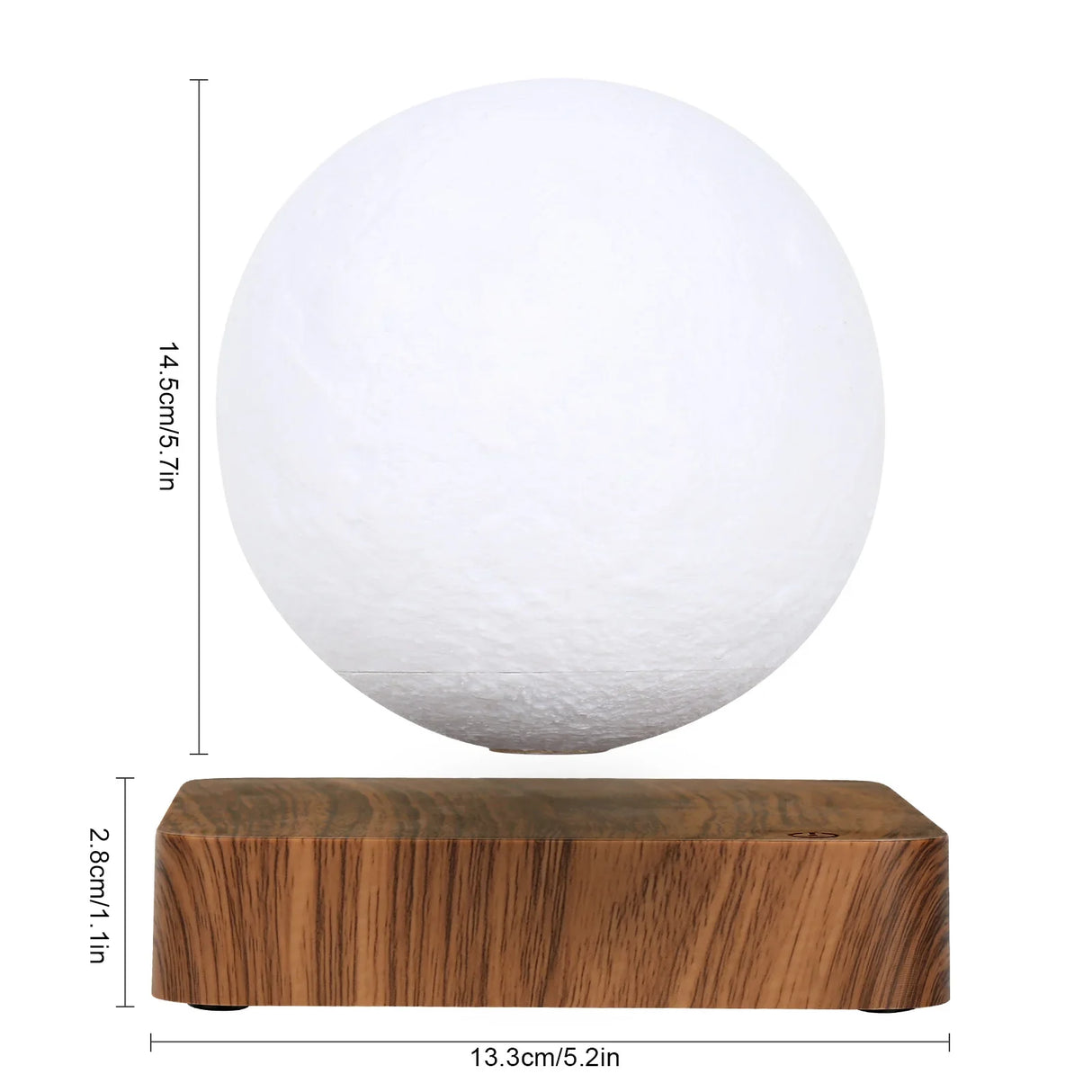 LunaGlow Månlampa – Svävande 3D LED Lampa med Magnetisk Levitationsdesign Hemnix