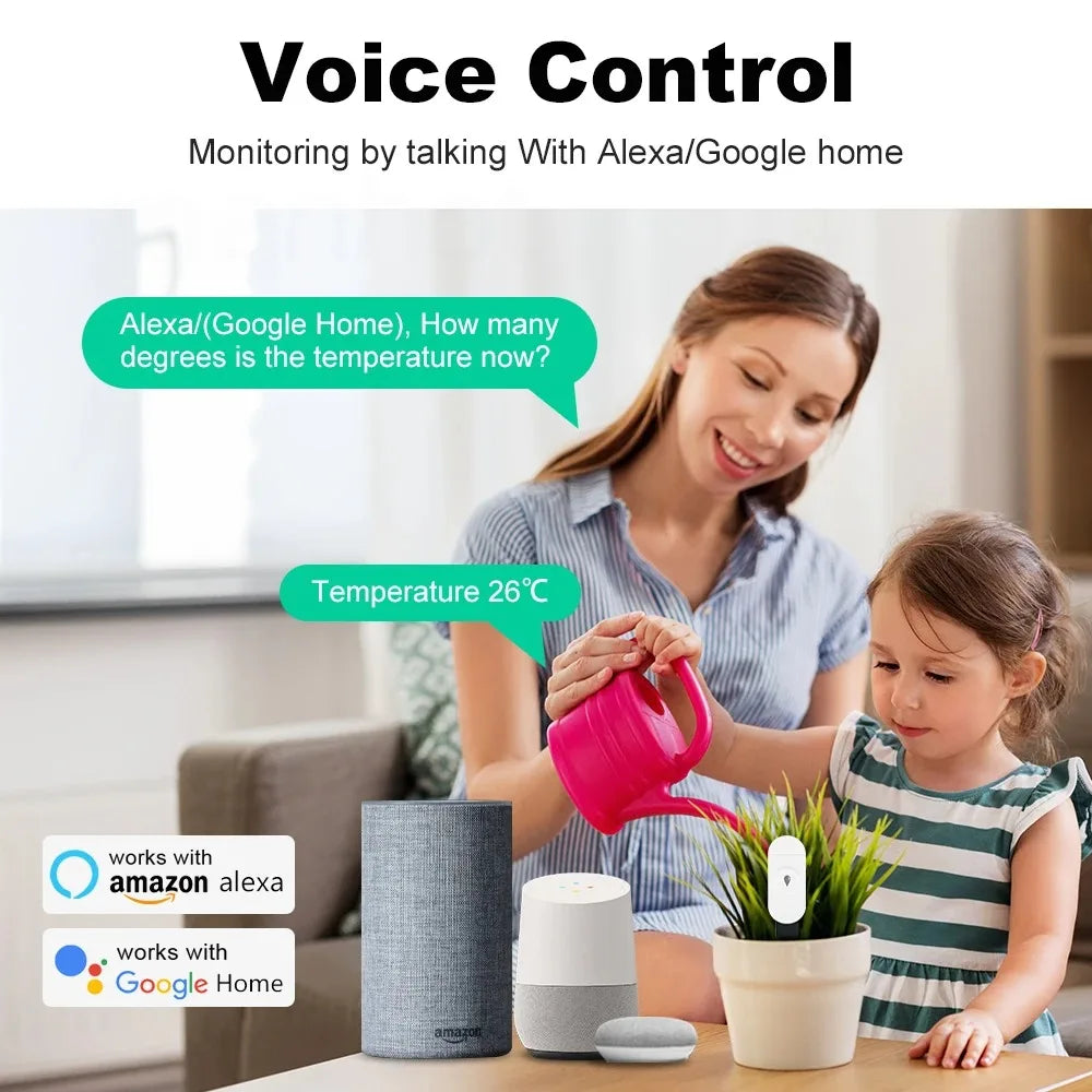 Carvallo Markfuktighetsensor GrowGuard | Zigbee 3.0 | App- & röststyrning | För växtvård & trädgårdövervakning Carvallo
