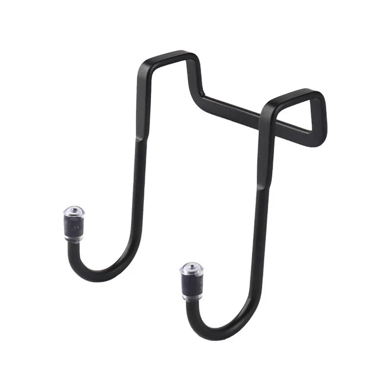 Carvallo DUOHOLD | Dubbelkrok för skåpdörrar | Rostfritt stål 304 | Svart eller Vit | Utan borrning Carvallo