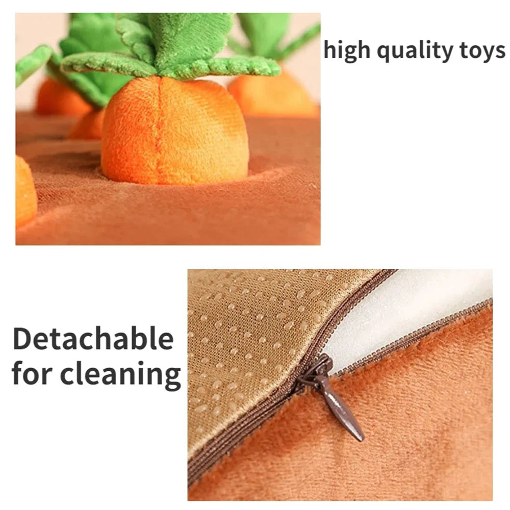 Interaktiv Plush Morots Hundleksak - Morots Snuffle Mat för Hundar Carvallo