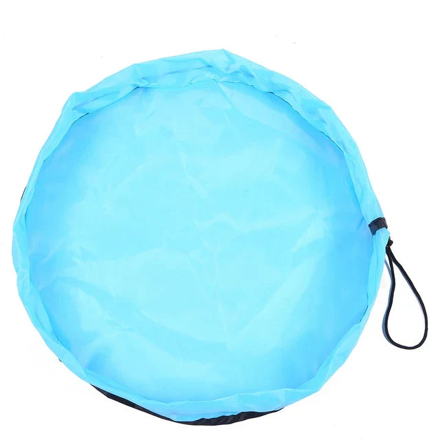Carvallo leksaksförvaringsmatta för barn | 2-i-1 lekteppe & förvaringsväska | Robust Oxford-material | Ø 150 cm Carvallo