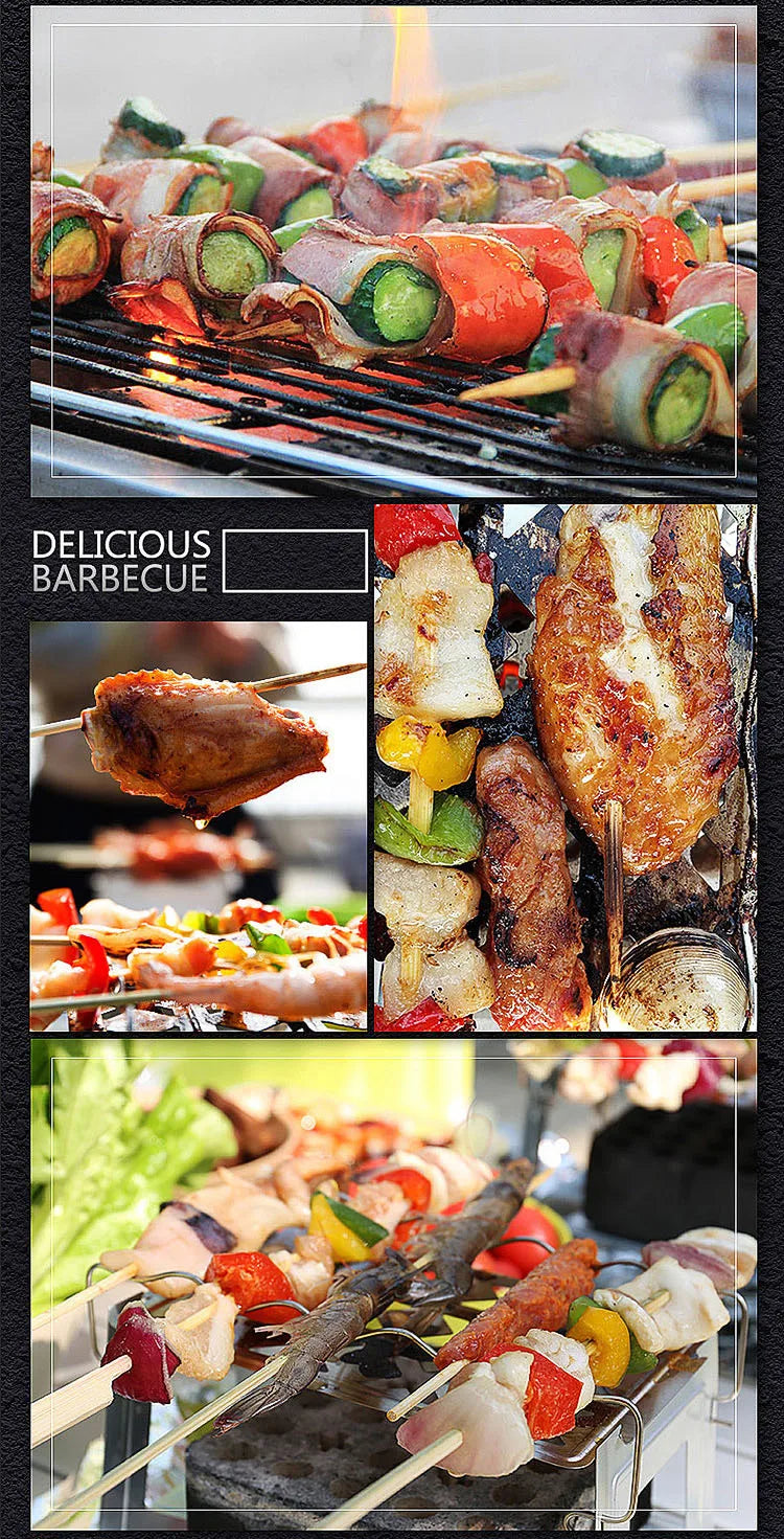 Carvallo Bärbar Kolgrill | Koreansk Bordgrill för Utomhus & Hem | Återanvändbar & Kompakt | Ideal för BBQ & Camping Carvallo