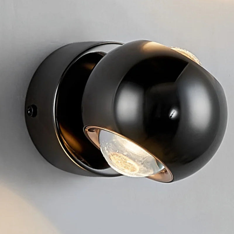 OrbisGlow – LED-vägglampa med 360° roterande funktion för justerbar belysning Carvallo