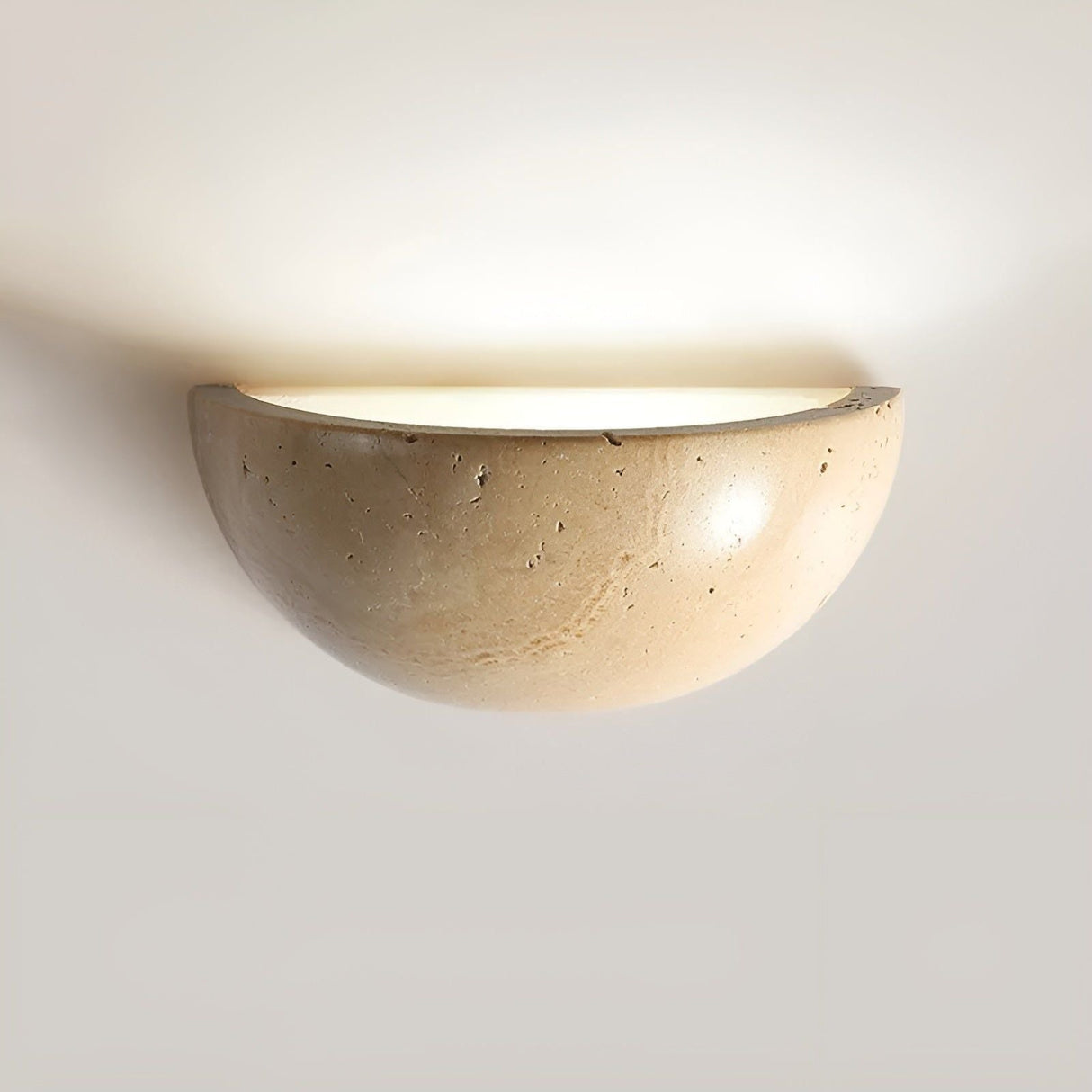 Korzito - Nordisk Halvcirkel-LED-Wabi-Sabi-Vägglampa Carvallo