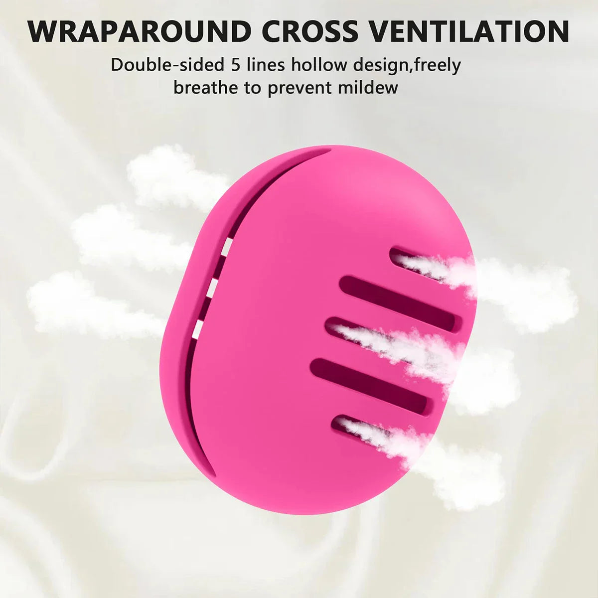 Carvallo- förvaringsbox PuffaPod | Ventilerad Beautyblender-behållare | Återanvändbar & reseanpassad | Flexibel & hygienisk Carvallo