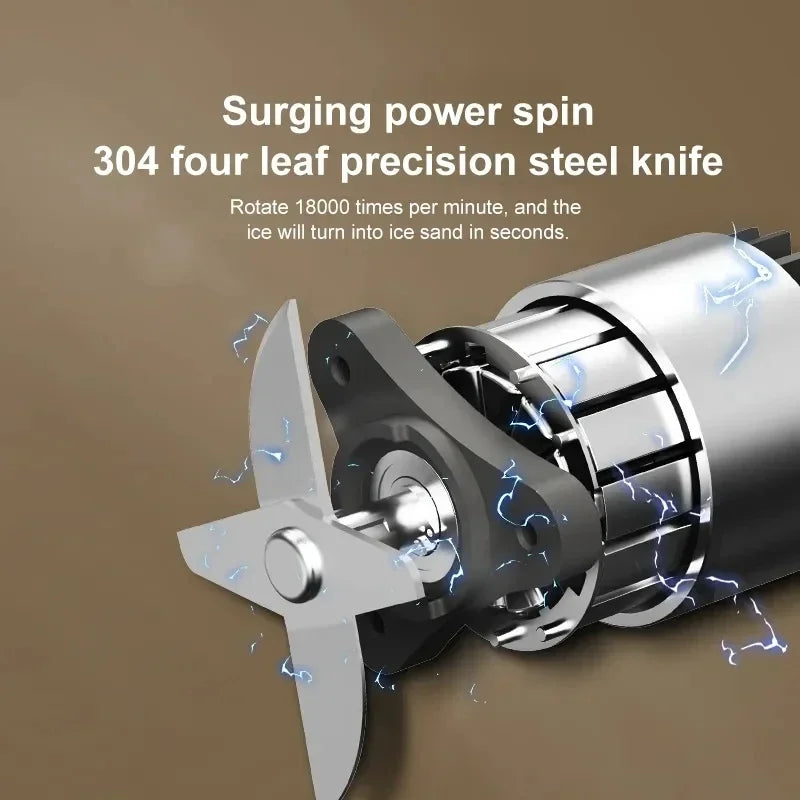 Carvallo Smoothie-Mixer JuicyGo Z05 | 400 ml | 18.000 o/min | 5-blades system | USB-laddning | BPA-fri Carvallo