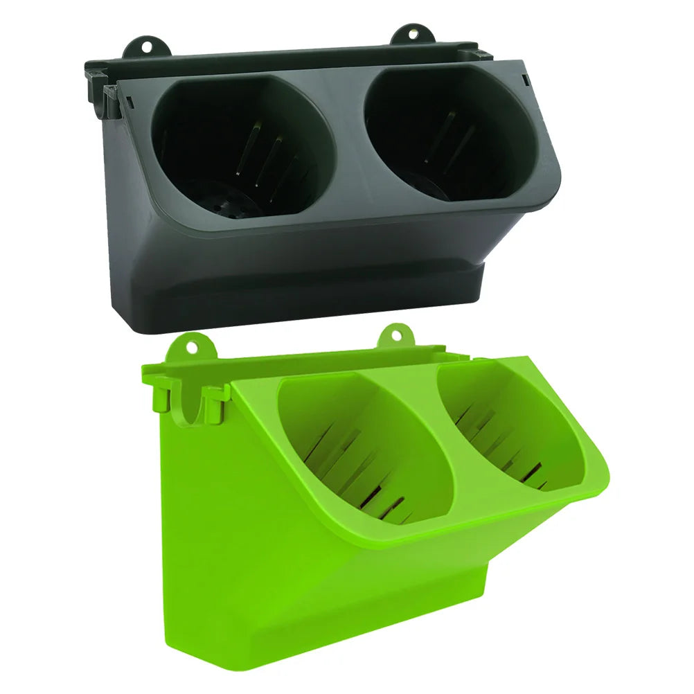 Carvallo DuoHängeset 2-pack Hängande Blumentöpfe med självvattning | 24x14x14 cm | För balkong, trädgård & inomhus | Plast Carvallo