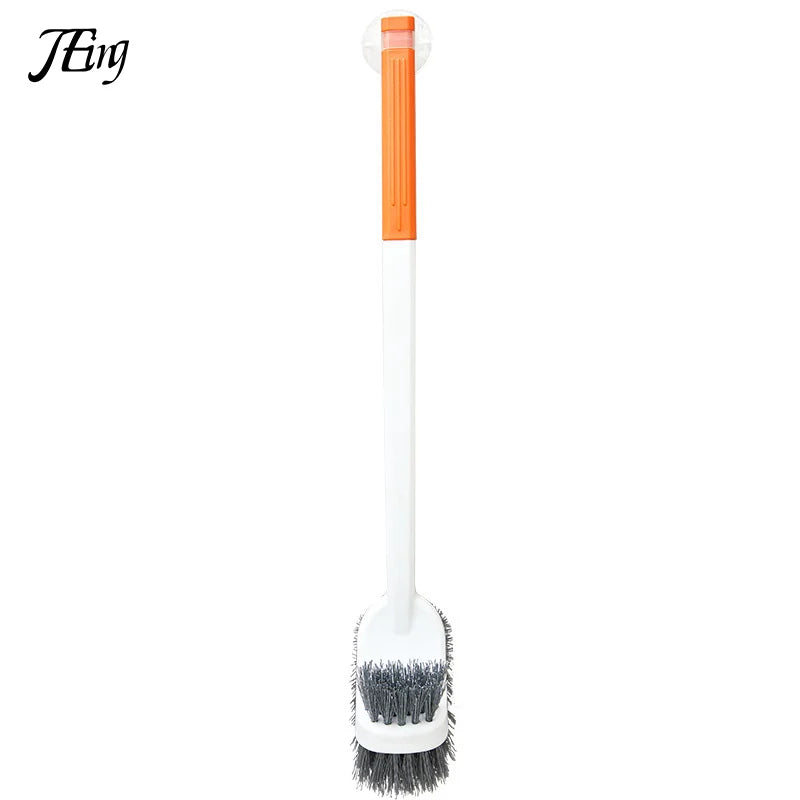 Carvallo WC-borste | Dubbelsidig toalettborste med långt handtag | Djup rengöring & Hygienisk | Platsbesparande hängande Carvallo