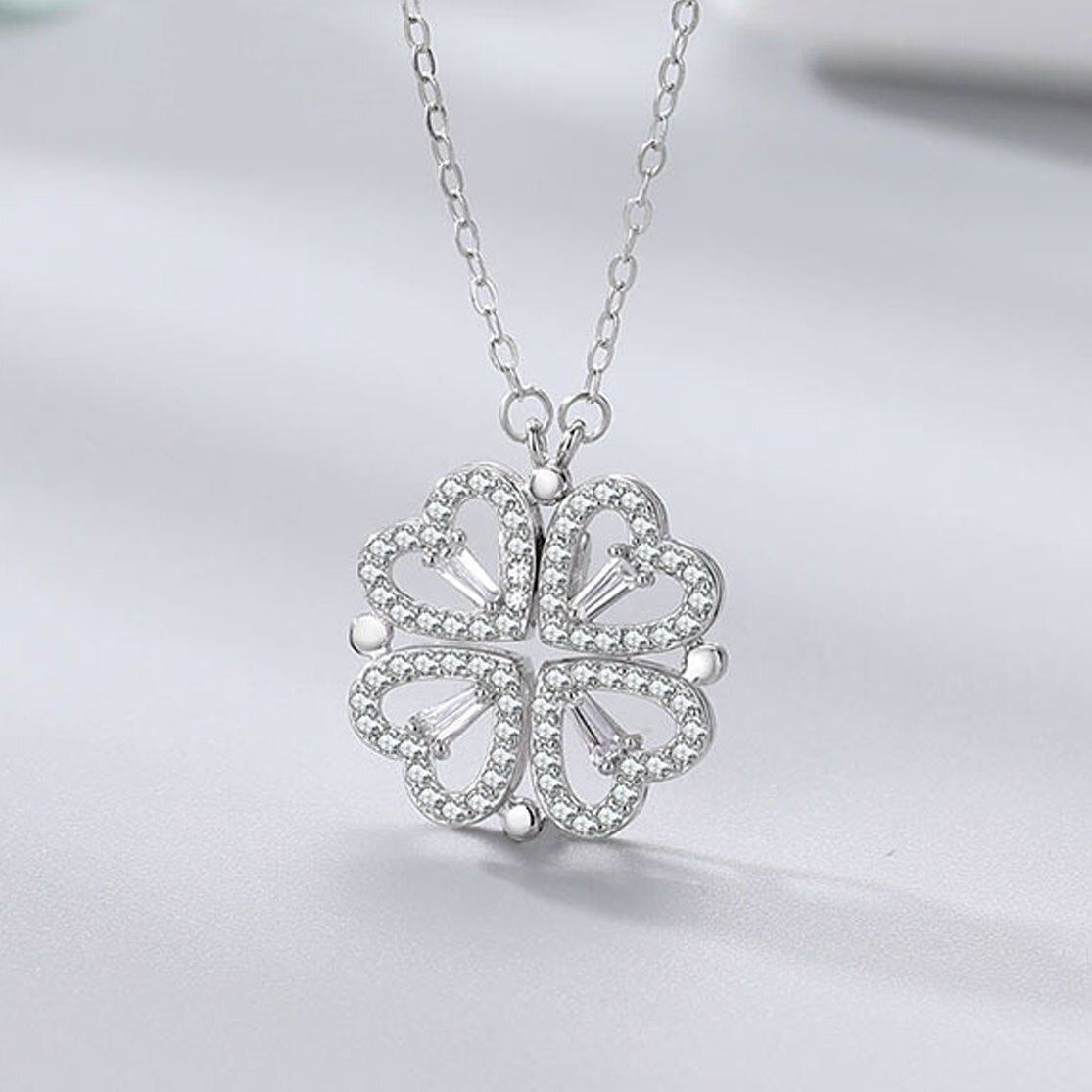 Lucky Heart Halsband-Jewelry for women-Hemnix-Silver hjärtan-Hemnix