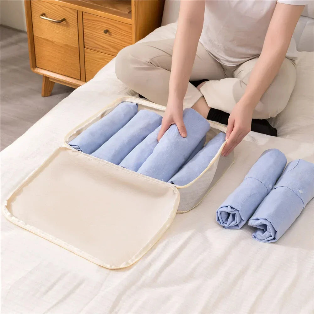 Carvallo Travel | 3-delat kompression packpåse set | Vattentäta reseorganisatörer i Oxford-tyg | Platsbesparande & Bärbar | 30 × 20 × 10 cm / 35 × 24 × 10 cm / 40 × 30 × 10 cm Carvallo
