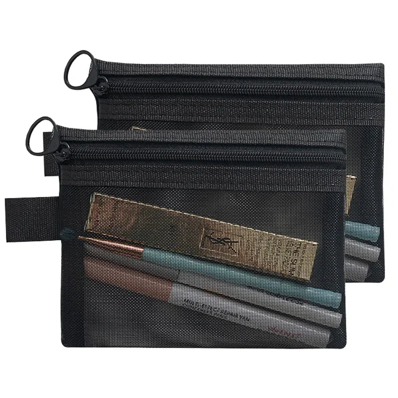 Carvallo-kosmetikkväska AirMeshBag | Ultraluftig & Andningsbar | Finns i 3 storlekar | Svart Carvallo