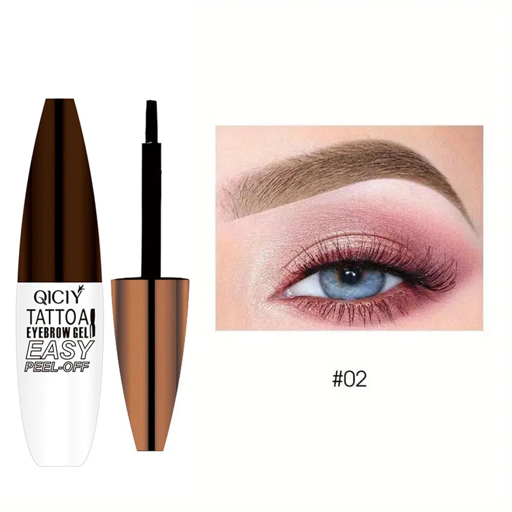 Carvallo Ögonbryn färg Browverra Tattoo Gel | 3 dagars hållbarhet | Vattentålig & växtbaserad | 2,5 × 9,9 cm Carvallo