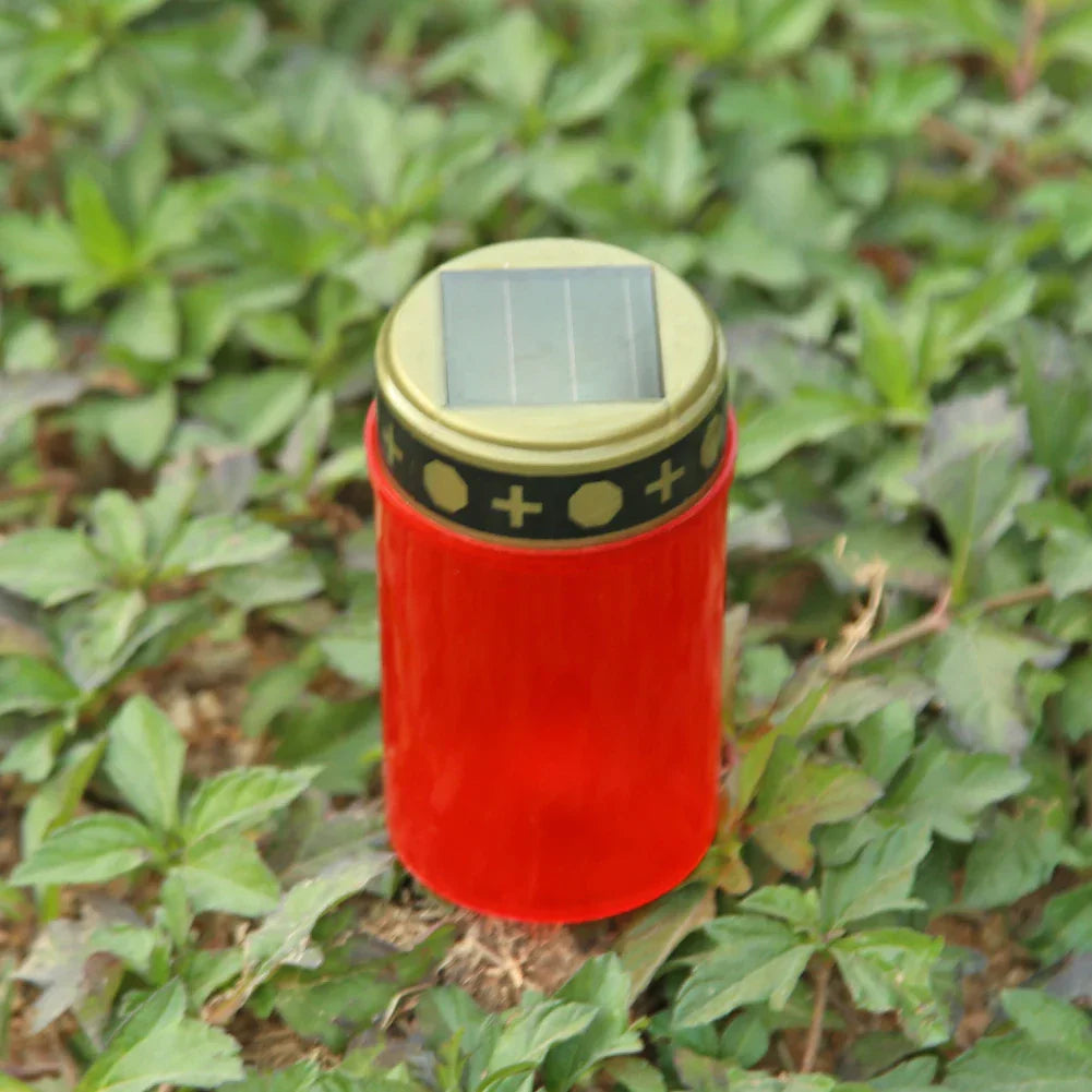 Carvallo Eternis Solar Grabbelys LED | Fladdrande ljuslook | Vattentät & Återladdningsbar | 12 cm Hög Carvallo