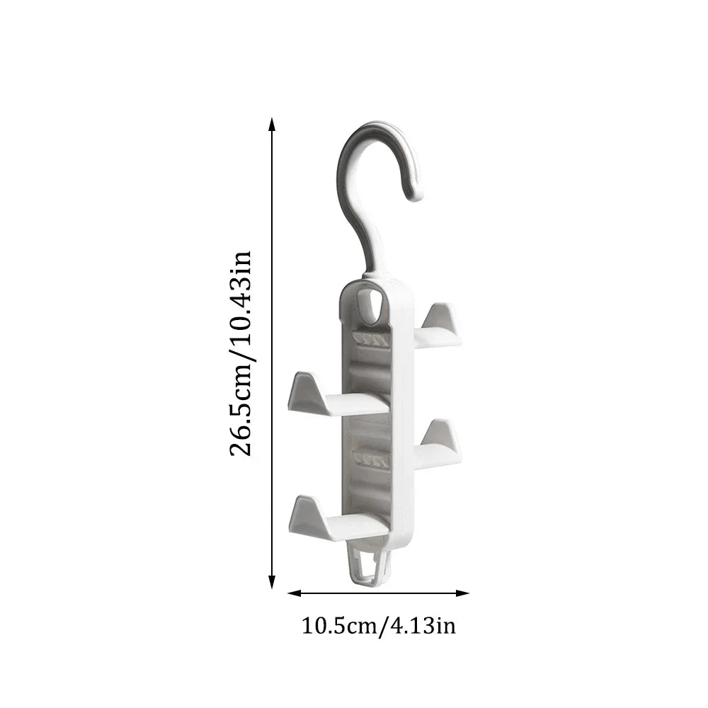 Carvallo Multifunctional Hooks | Wall Hooks Made of Plastic | 3-fold & 5 kg Load Capacity | Modern & Space-Saving Carvallo