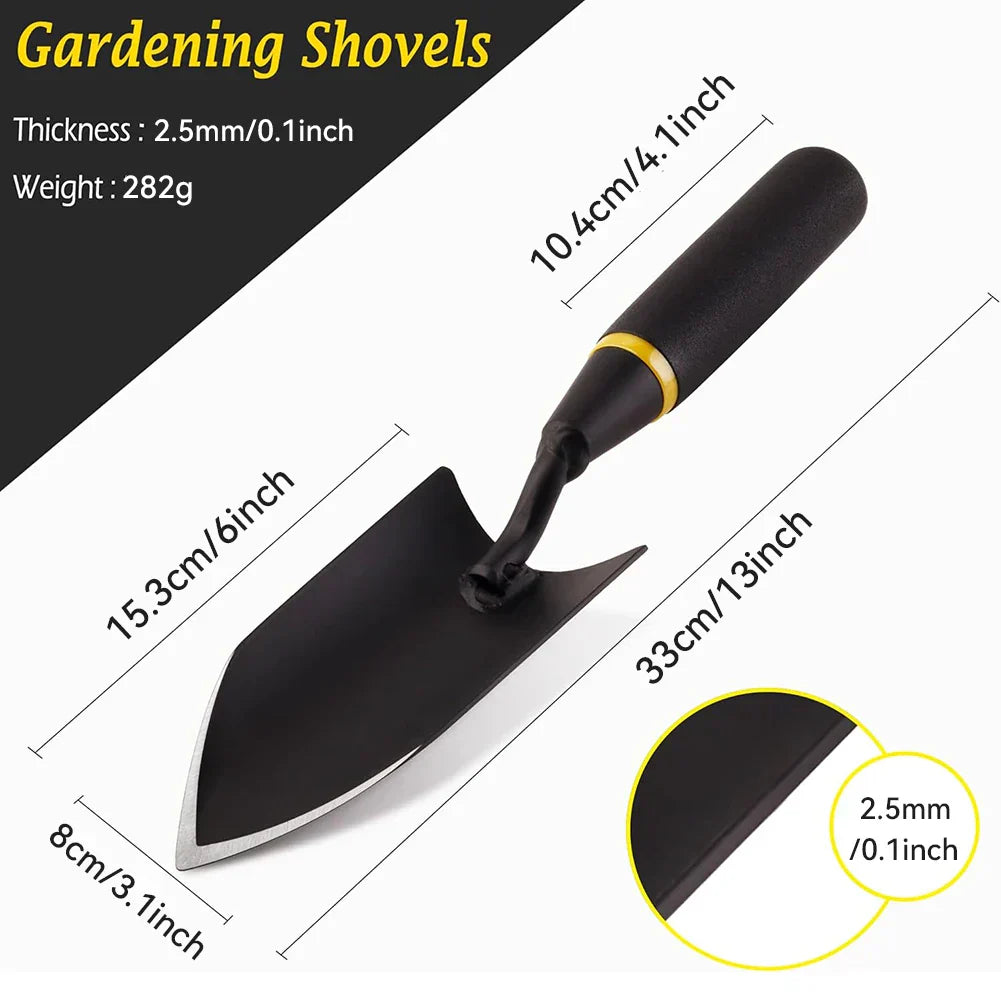 Carvallo Trädgårds spade | Extra Robust & Ergonomisk | Sömlöst Svetsad | För hårda jordar & rötter Carvallo