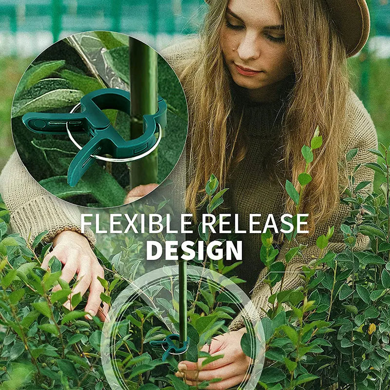 Carvallo växtklipp | Återanvändbara hållare | För tomater, grönsaker & klätterväxter | Stabil & väderbeständig Carvallo