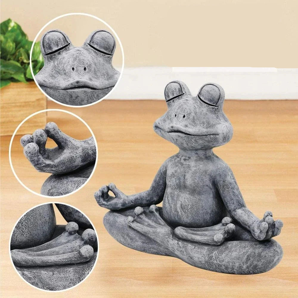 Carvallo - Mediterande yogafröfigur för inomhus- och utomhusdekoration Carvallo