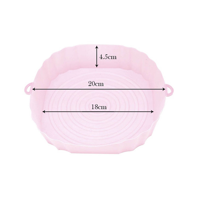 Återanvändbart silikonfoder för fritös-Kitchen-Hemnix-Rosa-Hemnix