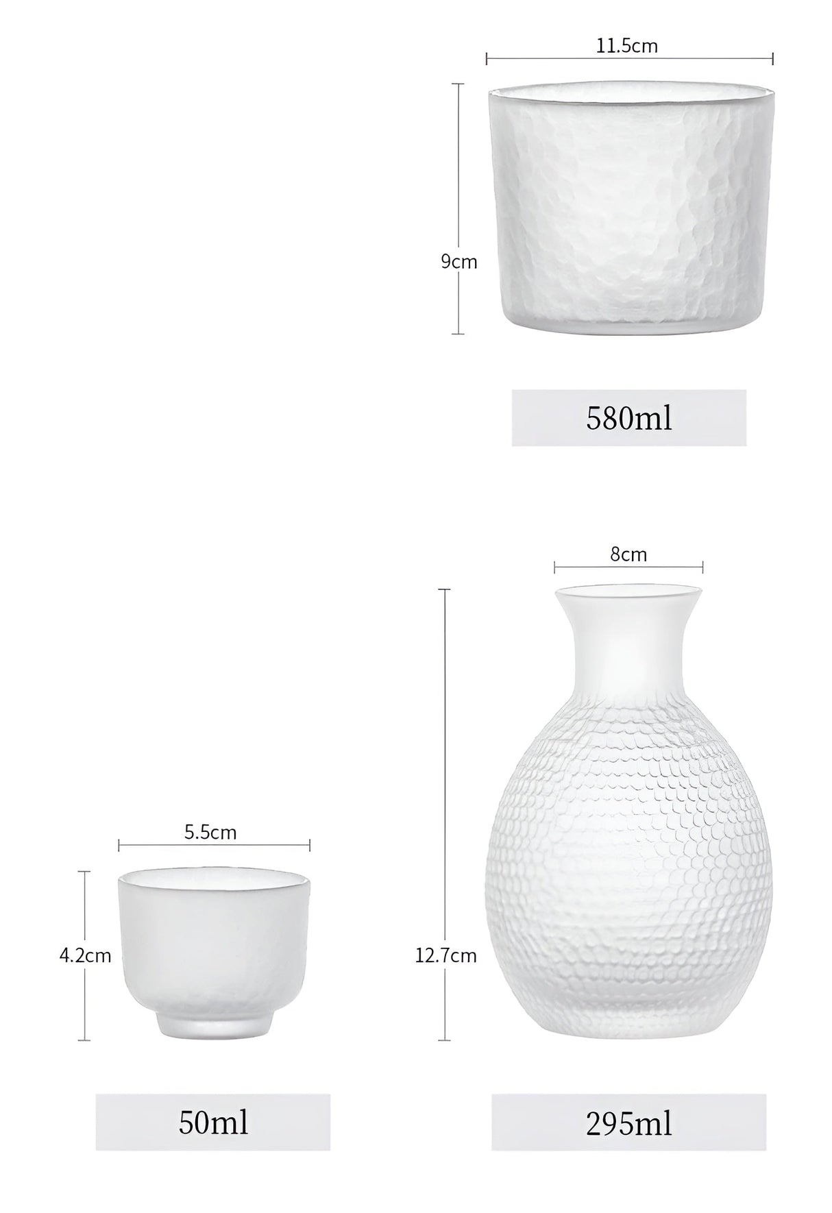 Japanskt glas-set – Elegant sake- & whisky-set | Perfekt för bar & hem Carvallo