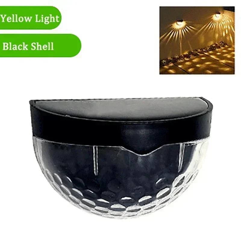 Carvallo Zaunleuchte LumiPath FencePro | Vattentät & Solardriven | Varmvit & Flerfärgad | För Trädgård, Terrass & Trappa Carvallo