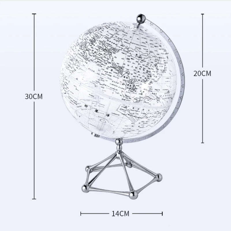 Royaleva LED Rotating World Globe Lamp – Belyst Jord Dekorationsbit Carvallo
