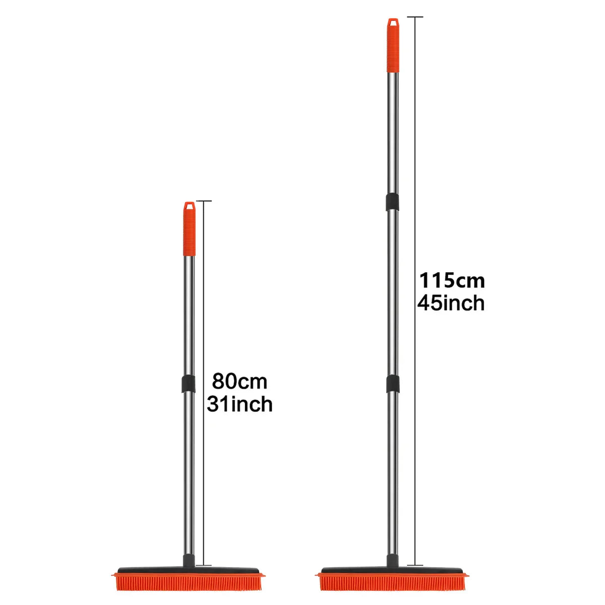 Carvallo Hairless SweepPro | Justerbar silikonborste för djurhår, mattor & fönster | För inomhus & utomhus Carvallo