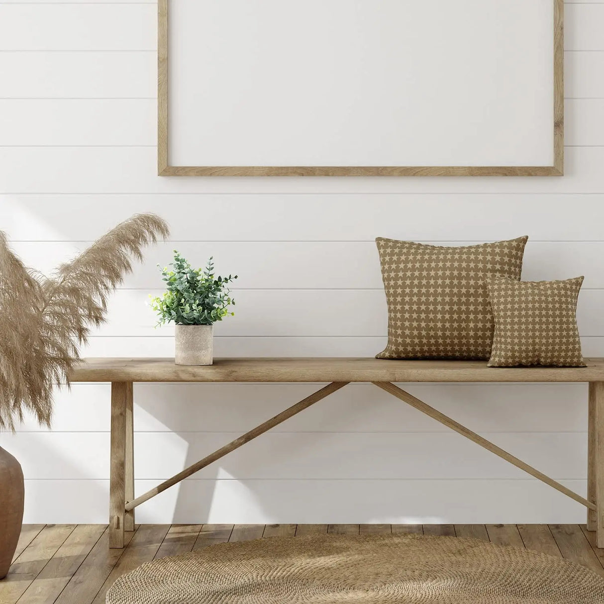 Carvallo – Modernt set med 2 konstgjorda växter i stiliga steneffektkrukor för en tidlös atmosfär Carvallo