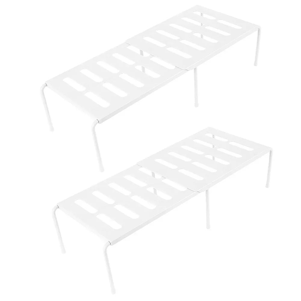 Carvallo Utdragbart Köksregal | Stapelbart & Skjutbart Ordning System | Platsbesparande & Utan Montering | För Porslin & Kryddor Carvallo