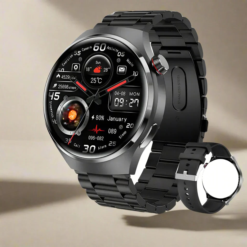 Luxora Pro 2025 Smartwatch – Avancerad Hälsa & Fitness Tracker Carvallo