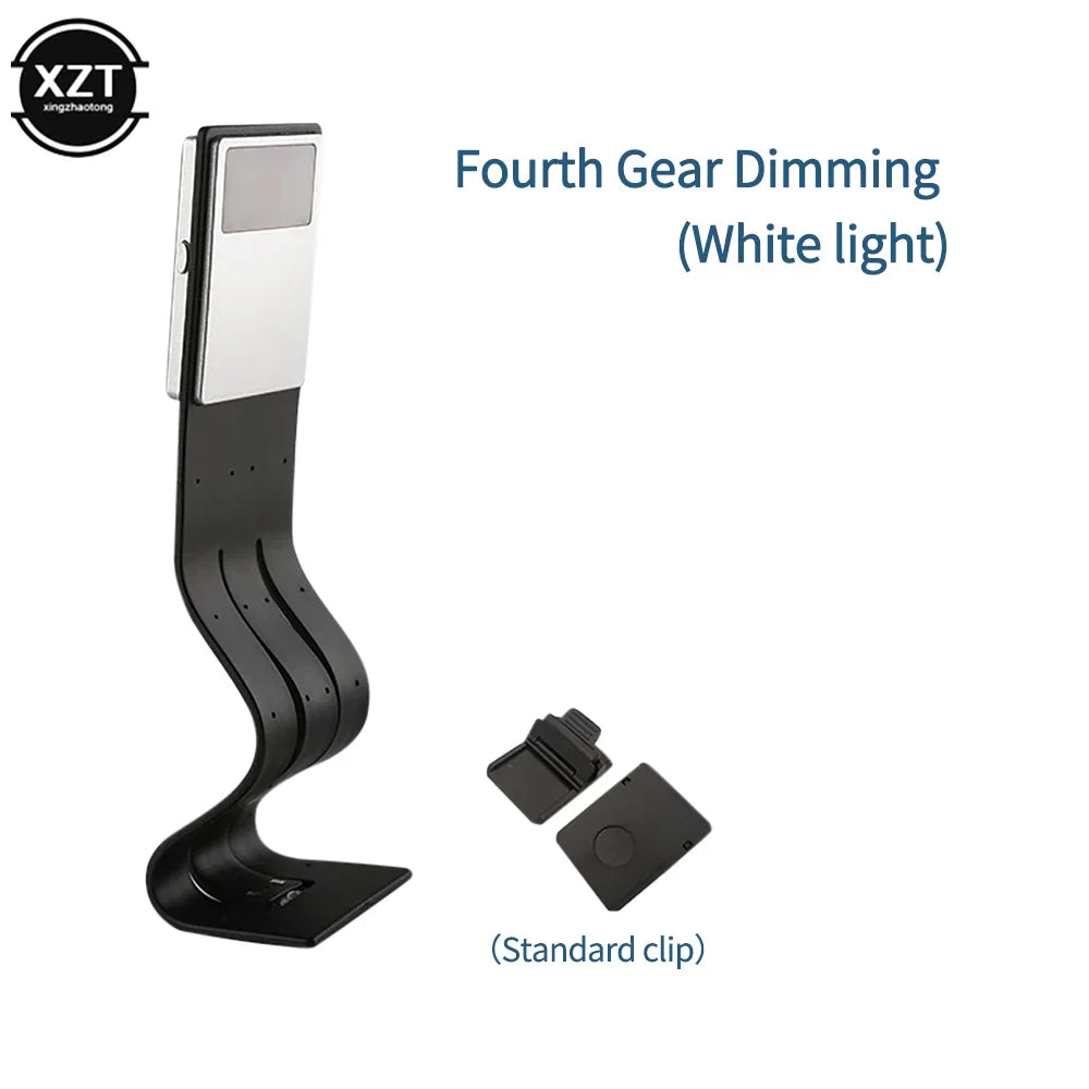 Carvallo LED Lampa med klämma | USB-laddbar & 3 färglägen | Bärbar & dimbar | För böcker, eReader & Kindle Carvallo