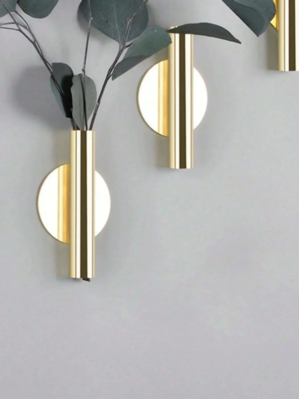 Carvallo AureaBloom | 1/3 Stück | Rostfritt stål i roséguld | Rund metallvas i nordisk stil | För vardagsrum, bröllop & väggdekoration Carvallo