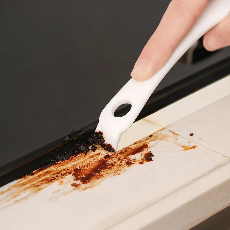 Carvallo Grillrengöringsborste med V-krok och skrapa | Multifunktionell för grillgaller och bakplåt | 18x7 cm Carvallo