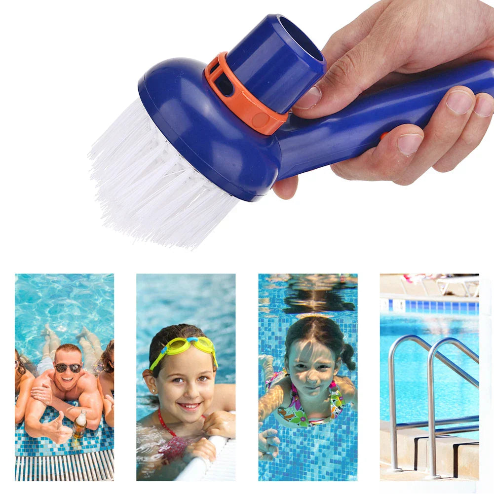 Carvallo Corner Brush for Pool Cleaning | For Pools, Spas & Hot Tubs | Nylon Bristles & Plastic Frame | Deep Cleaning for Hard-to-Reach Areas Carvallo