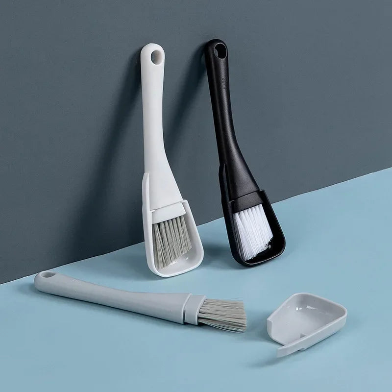 Carvallo- & Fugenbürste DustLine DuoBrush | 2-i-1 rengöringsborste med mini-handfej | För Carvallo, tangenter & springor | 19×5 cm Carvallo