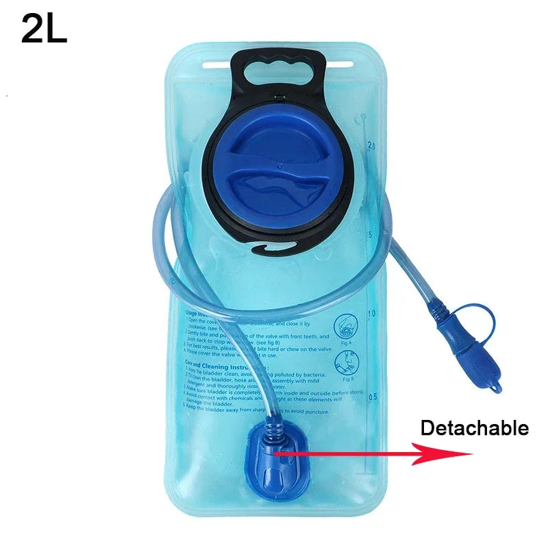 Carvallo Vätskesystem 1.5L/2L/3L | Med slang & dammskydd | BPA-fri & läckagesäker | För ryggsäck, vandring & utomhus Carvallo