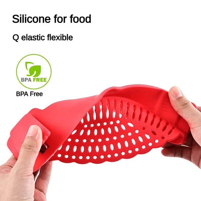 Carvallo Silikon-Avgjutningshjälp | Universellt Clip-On Silo | Anti-Överflödesdesign | För Kastruller & Stekpannor | BPA-fri Carvallo