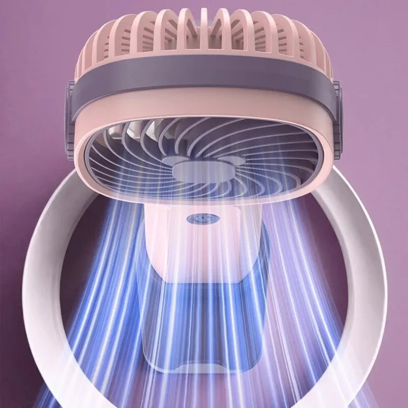 Carvallo USB Fläkt BreezyGo | Praktisk & Bärbar | Med Ställning | Ideal för Kontor, Resor & Skola Carvallo