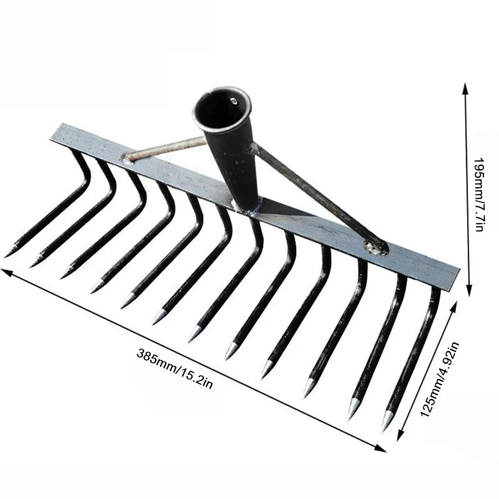 Carvallo Trädgårdsharv | Högpresterande Ogräsrivs | 4/7/9/12 Tänder | Kolstål Carvallo