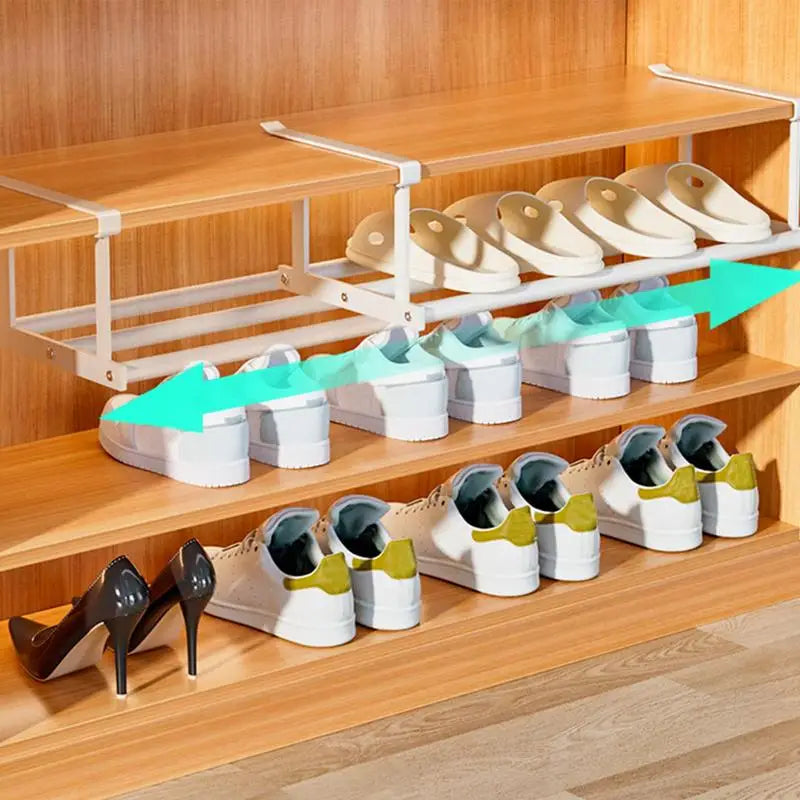 Justerbar skoförvaring – Platsbesparande utdragbar förvaringslösning MILA Sverige