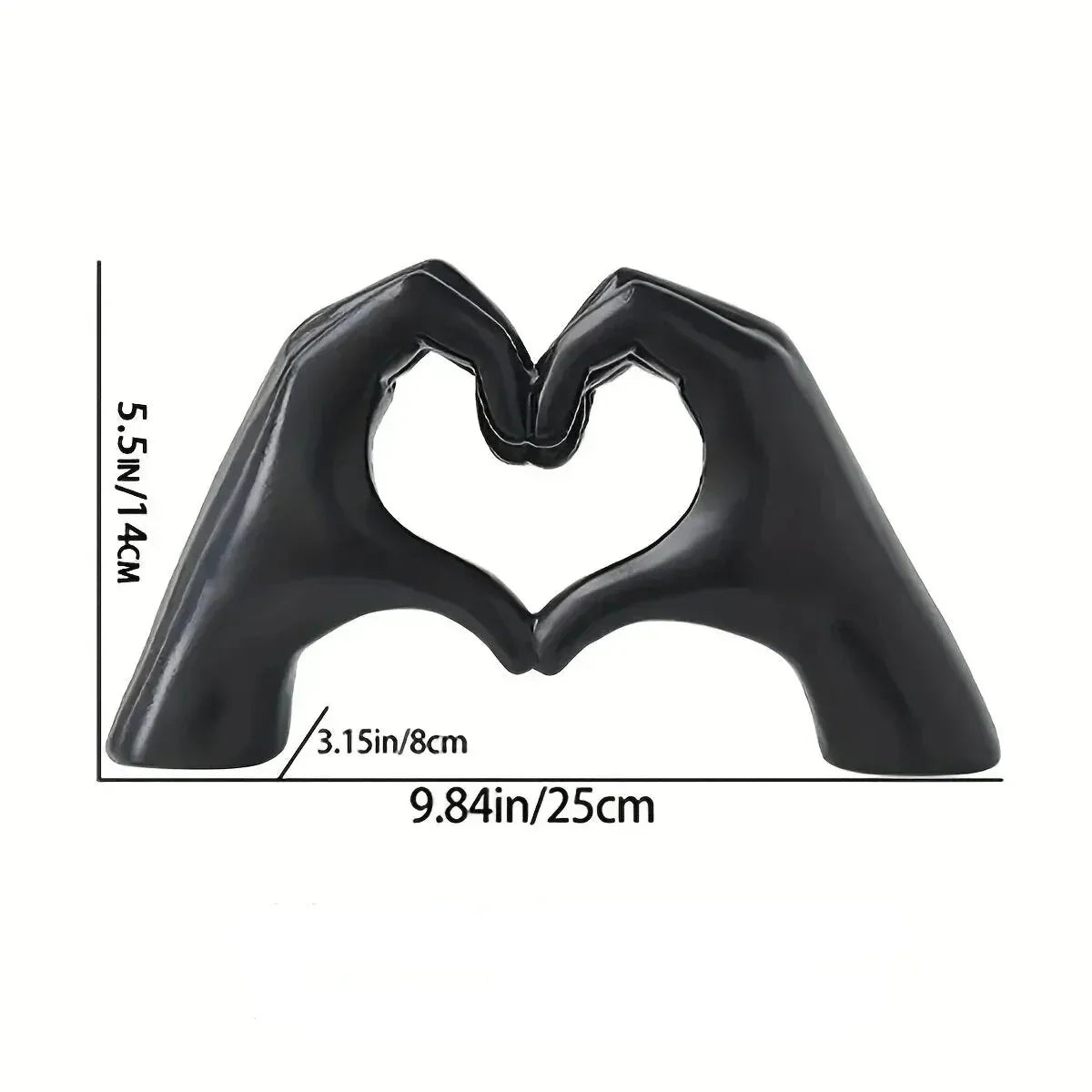 Skulpturala Händer Dekoration - Kärleksfull och Elegant Carvallo