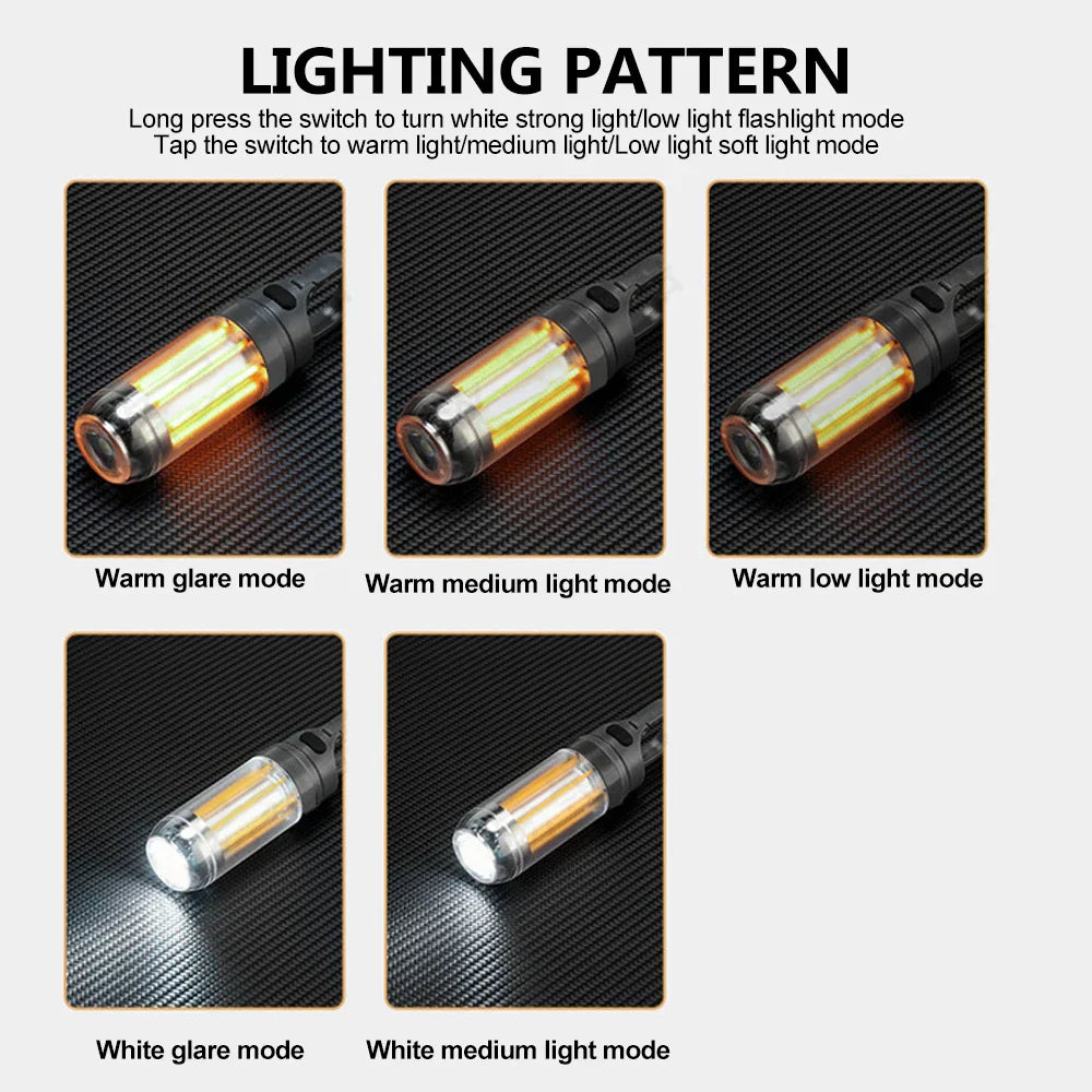 Carvallo Uppladdningsbar LED Campinglampa | 360° Belysning & Powerbank | Dimbara Läge för Belysning | Med Sol- & USB-Laddning Carvallo