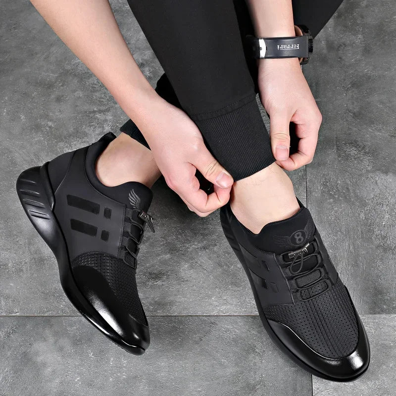 Höjdhöjande läderskor för män-Shoes for Men-Hemnix-Hemnix