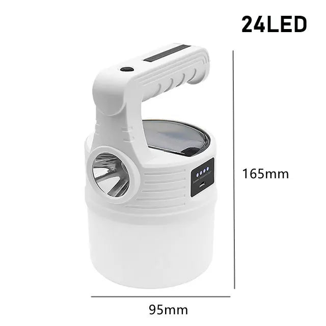 Carvallo-Campinglampa LumiCamp Carvallo | USB-uppladdningsbar & ficklampfunktion | Bärbar & Stark | För tält, utomhus & nödsituationer Carvallo