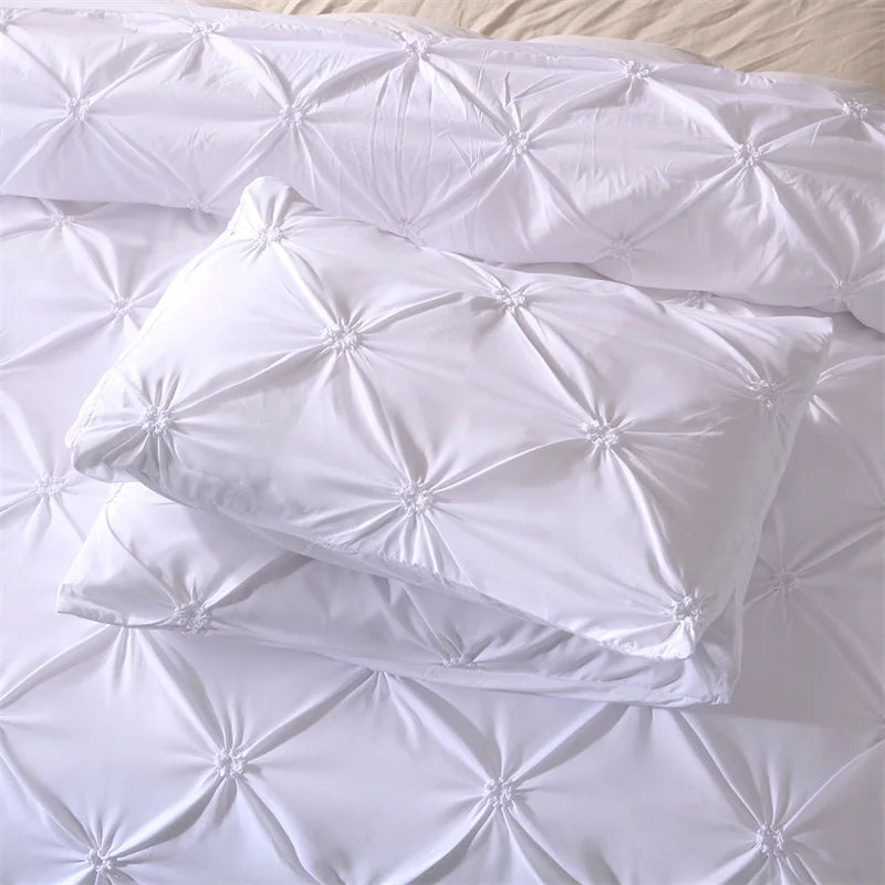 Carvallo – Pintuck Duvet Cover Set med Elegant Diamantstruktur Carvallo