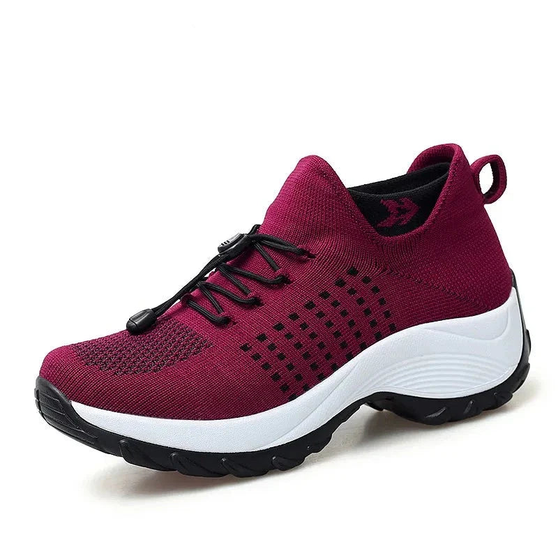 Löpskor med luftkudde för kvinnor-Shoes for Women-Hemnix-Röd-35-Hemnix