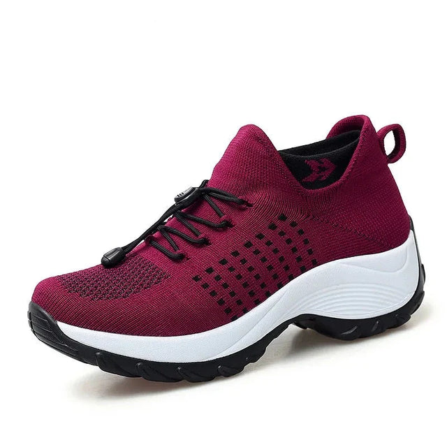 Löpskor med luftkudde för kvinnor-Shoes for Women-Hemnix-Röd-35-Hemnix