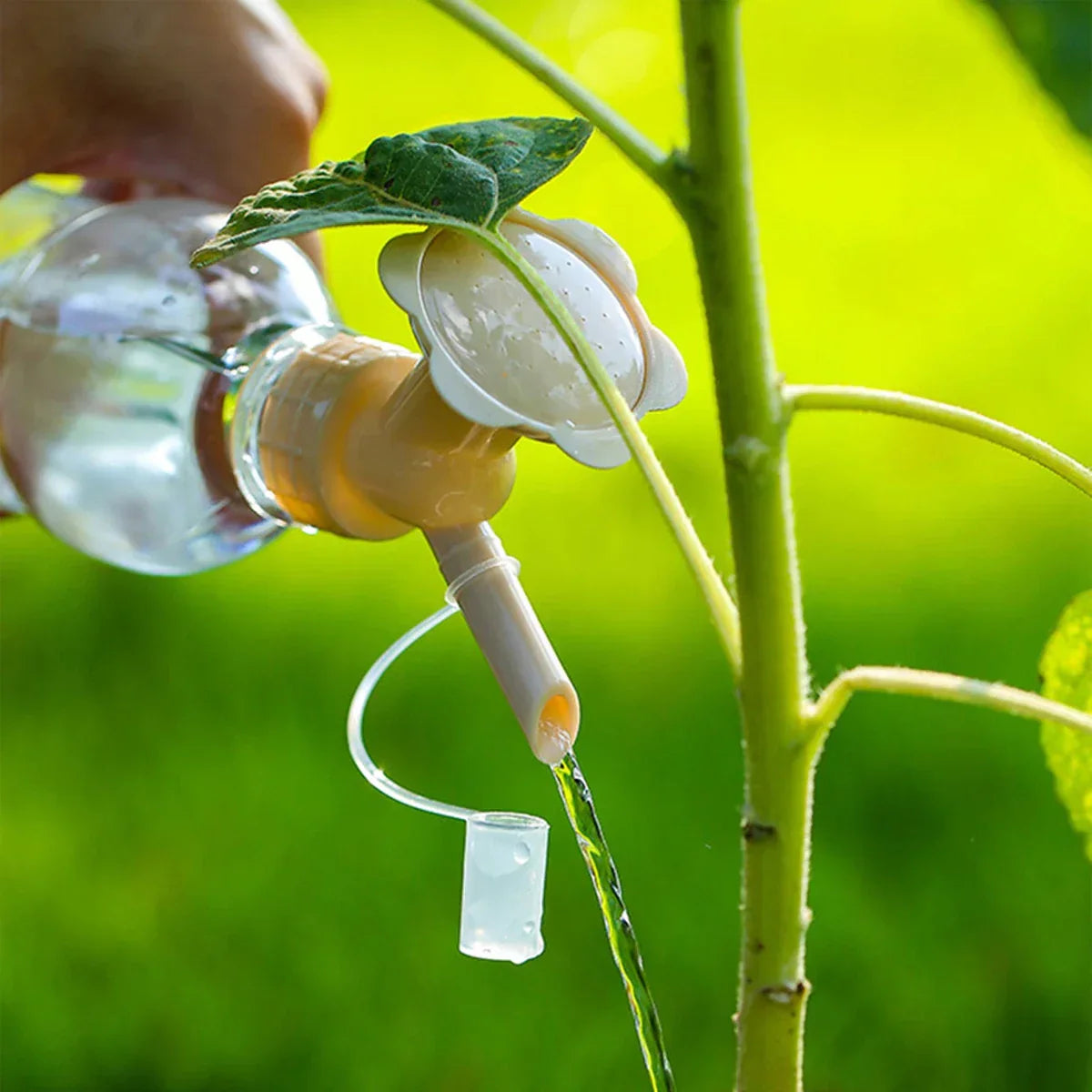 2-i-1-spruthuvud med dubbla munstycken – Kompakt bevattningsverktyg för enkel växtvård MILA Sverige