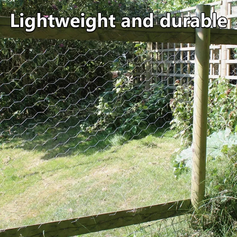 Carvallo Sexkant-trådnät 1–5 m | Rostfritt järntråd | Flexibelt stängsel för trädgård & DIY Carvallo