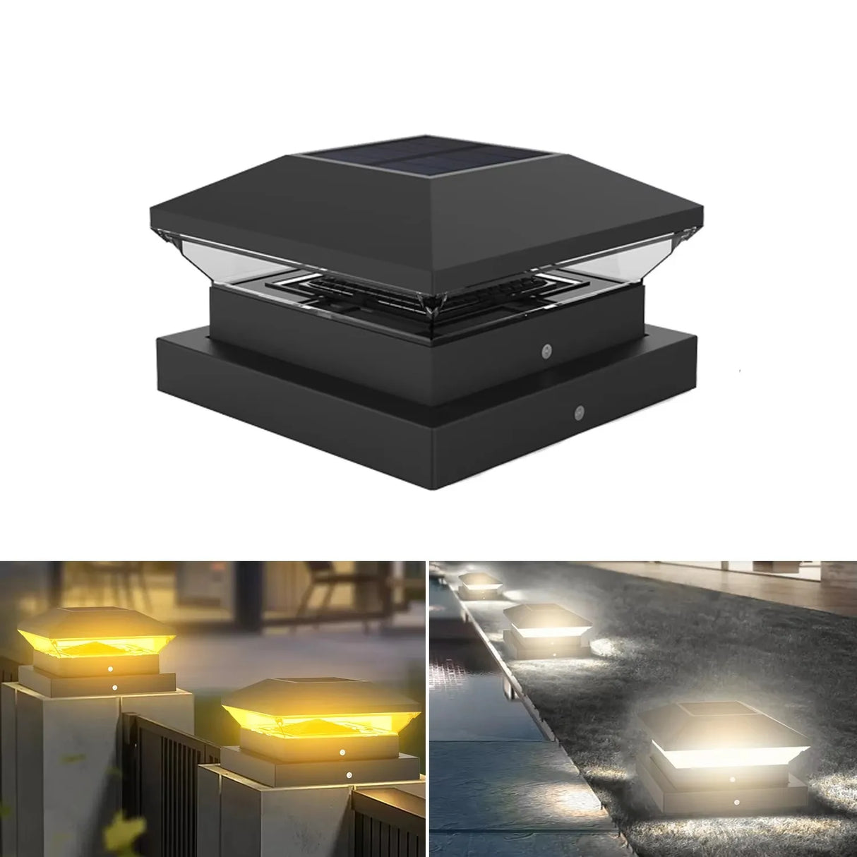 Carvallo-Pfostenleuchte LumiColumna | Varm- & Kallvit justerbar | IP65 Vattentät | För staket, trädgård & torpspelare Carvallo